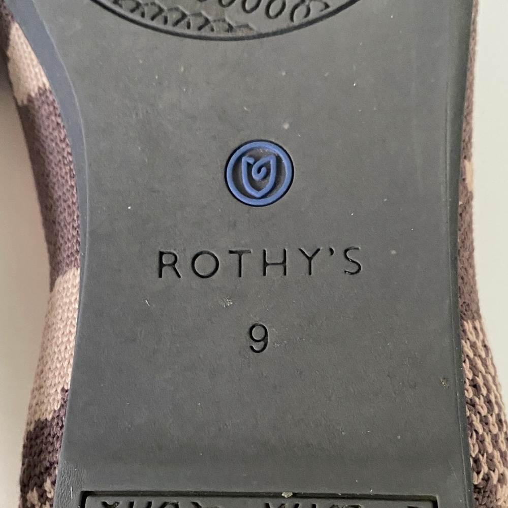 Rothy's Brown and Tan Camouflage Flats, Like New - Picture 9 of 13